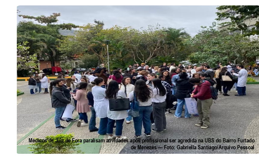 Médica agredida em Juiz de Fora - MG