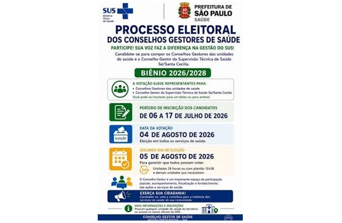 Processo Eleitoral dos Conselhos Gestores de Saúde